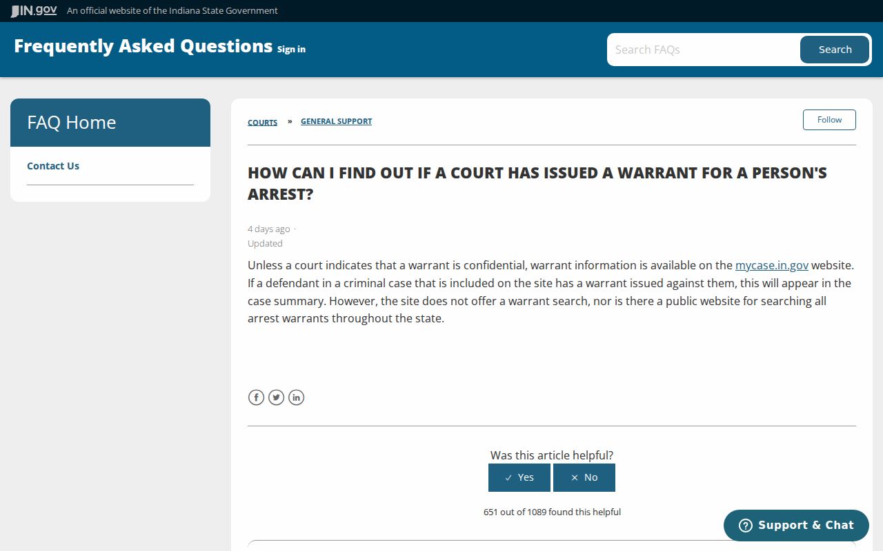 Jefferson County arrest warrant official no statewide search warning